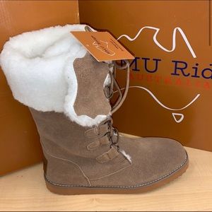 EMU Ridge Australia Women’s Faux Fur Shearling Sheepskin Lining Boot Size 8 NIB